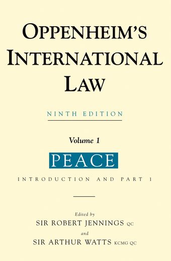 Oppenheim's International Law book cover
