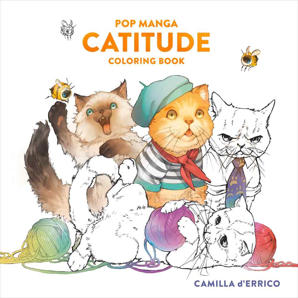 Pop Manga Catitude Coloring Book book cover