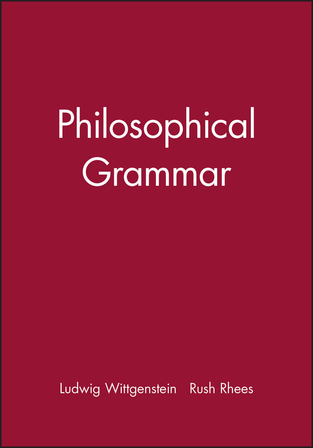 Philosophical Grammar cover