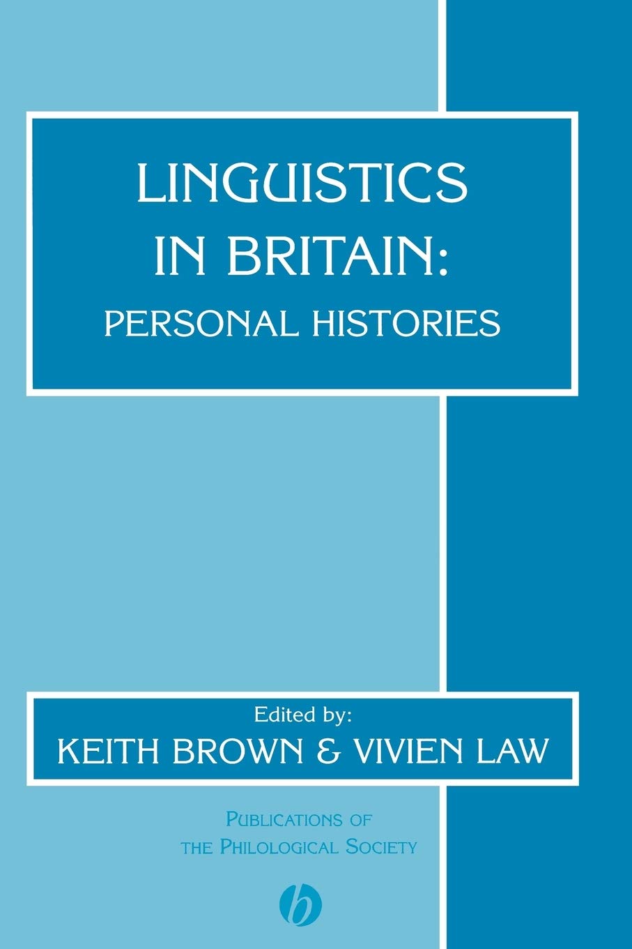 Publications of the Philological Society cover