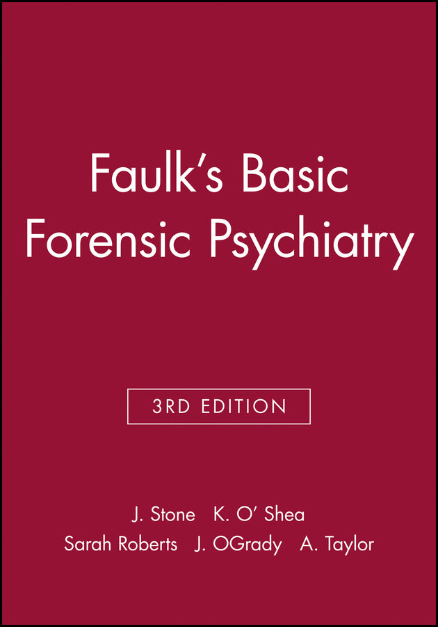 Faulk's Basic Forensic Psychiatry cover