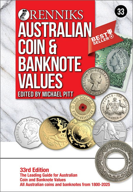Renniks Australian Coin & Banknote Values 33rd Edition cover