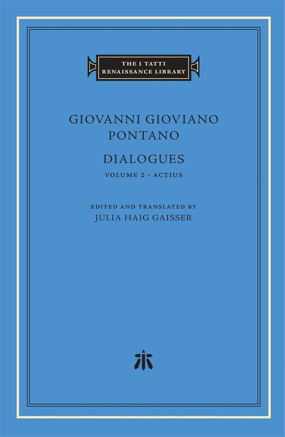 The I Tatti Renaissance Library cover