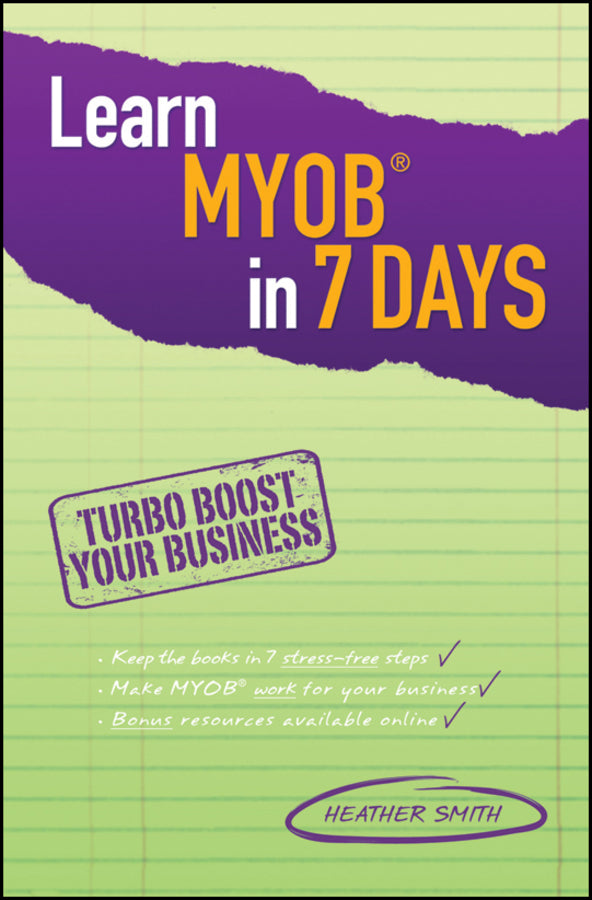 Learn MYOB in 7 Days cover
