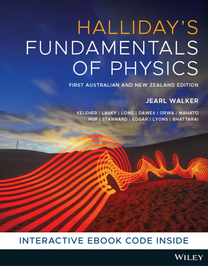 Halliday's Fundamentals of Physics, 1st Australian & New Zealand Edition cover