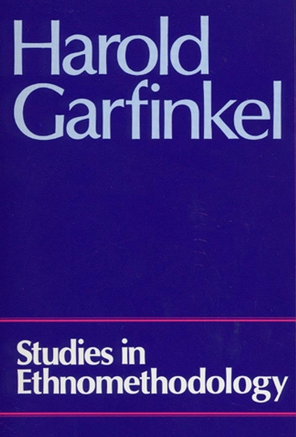 Studies in Ethnomethodology cover
