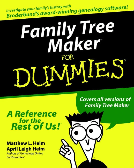 Family Tree Maker For Dummies cover
