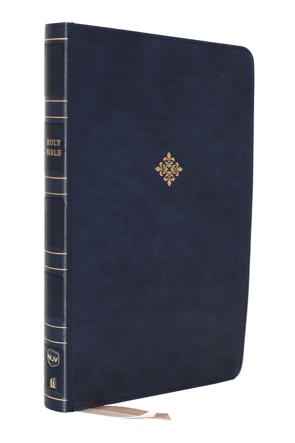 NKJV Reference Bible, Center-Column Giant Print, Red Letter Edition, Comfort Print: Holy Bible [Blue]