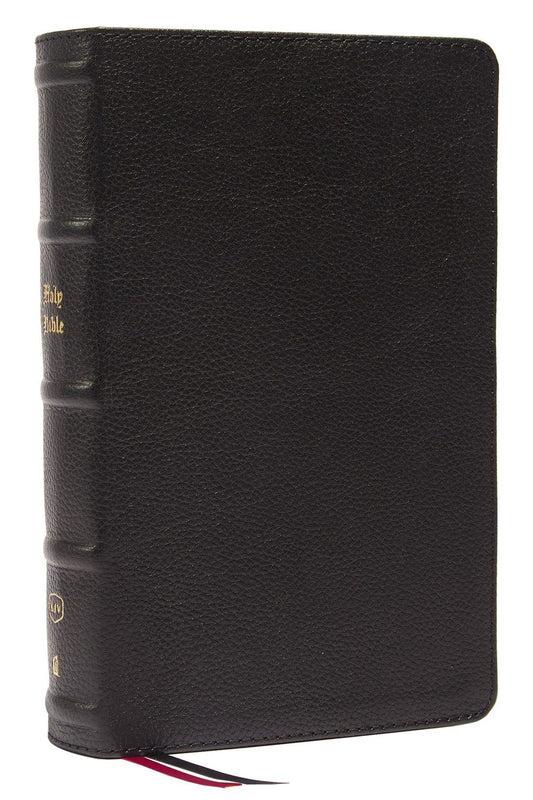 KJV, Personal Size, Large Print, Single-Column, Reference Bible, Genuine Leather, Red Letter, Thumb Indexed, Comfort Print: Holy Bible, King James Version [Black]