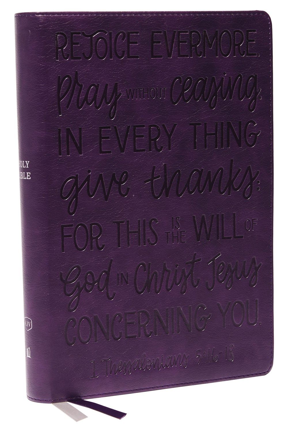 KJV, Center-Column Reference Bible, Verse Art Cover Collection, Leathersoft, Red Letter, Thumb Indexed, Comfort Print: Holy Bible, King James Version [Purple, Large Print]