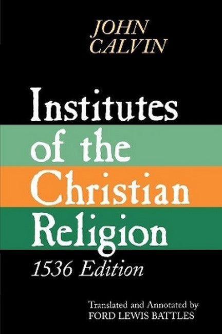 Institutes of the Christian Religion cover