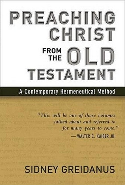 Preaching Christ from the Old Testament cover