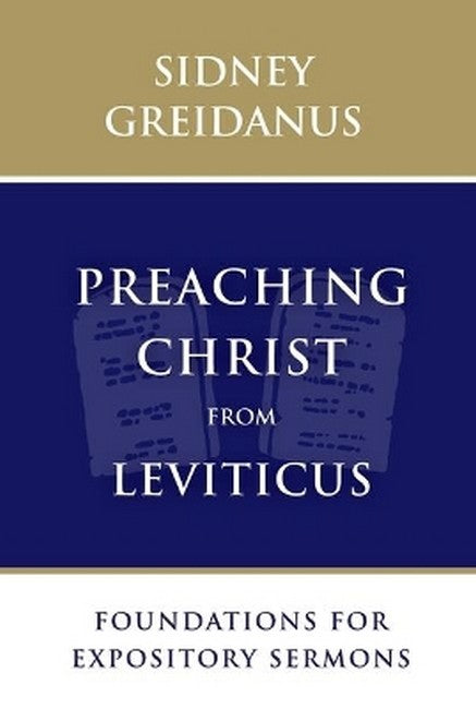 Preaching Christ from Leviticus cover