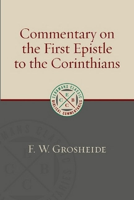 Commentary on the First Epistle to the Corinthians cover