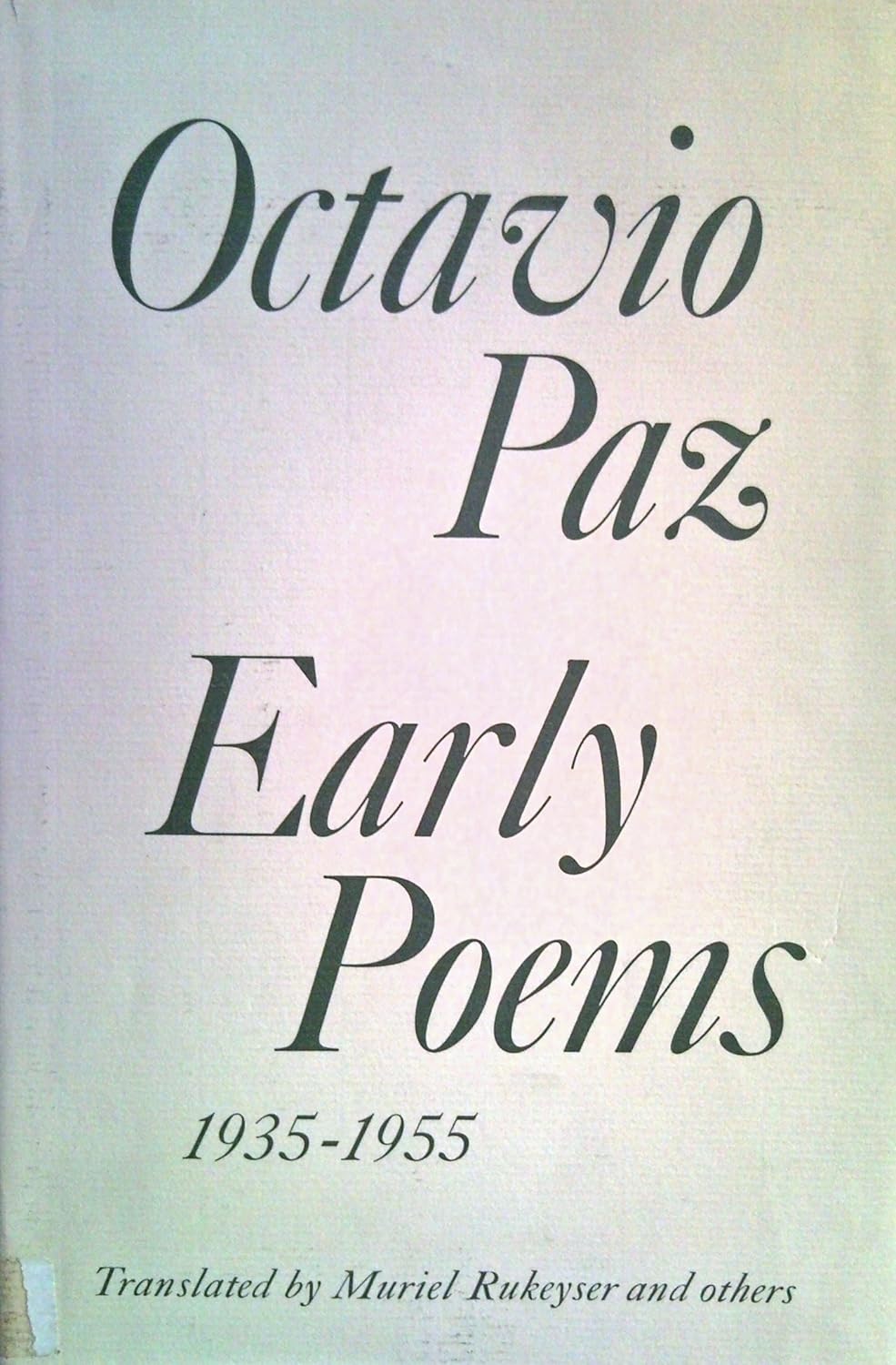 Early Poems 1935-1955