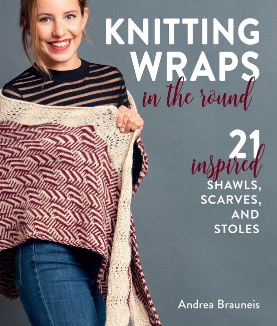 Knitting Wraps in the Round cover