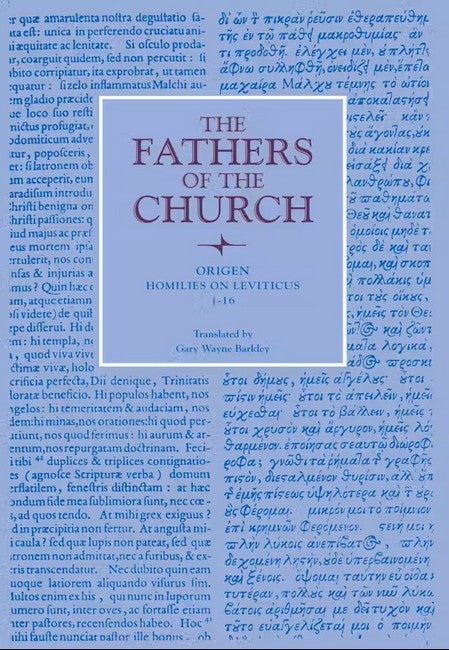 Homilies on Leviticus 1-16 cover