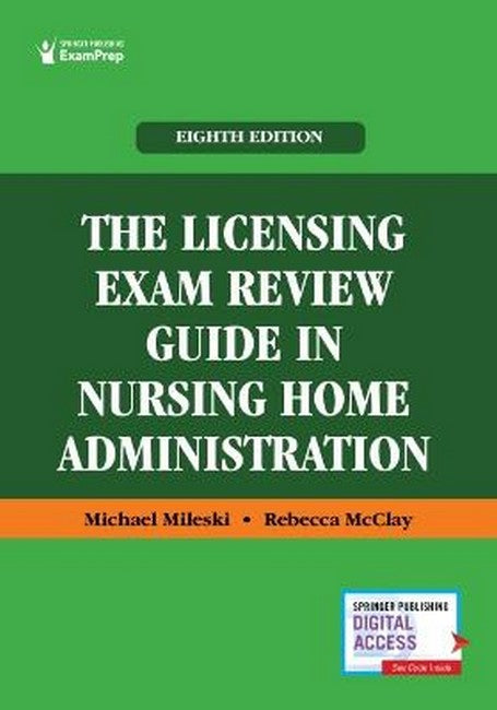 The Licensing Exam Review Guide in Nursing Home Administration cover