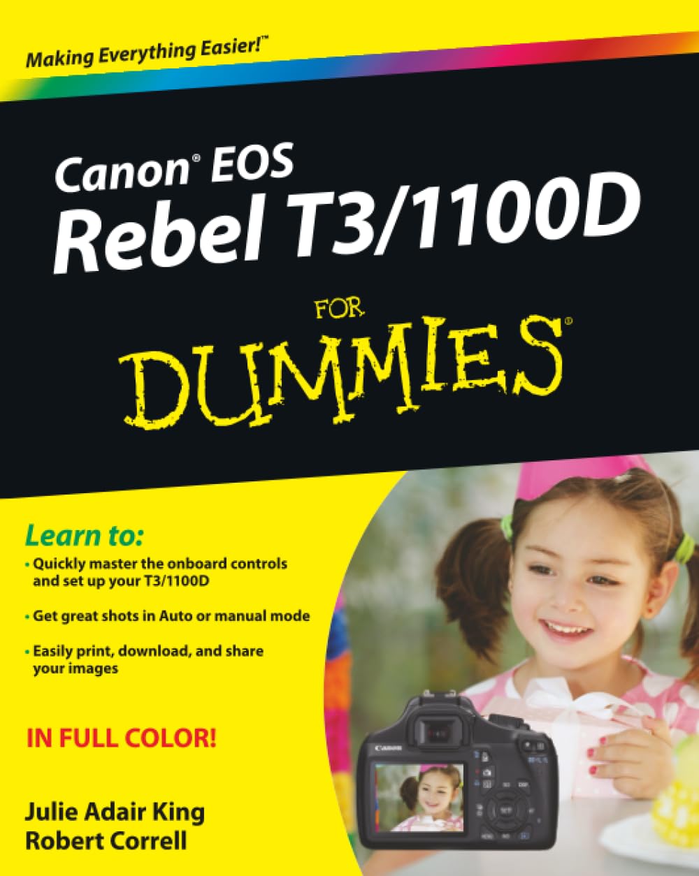 Canon EOS Rebel T3/1100D For Dummies cover