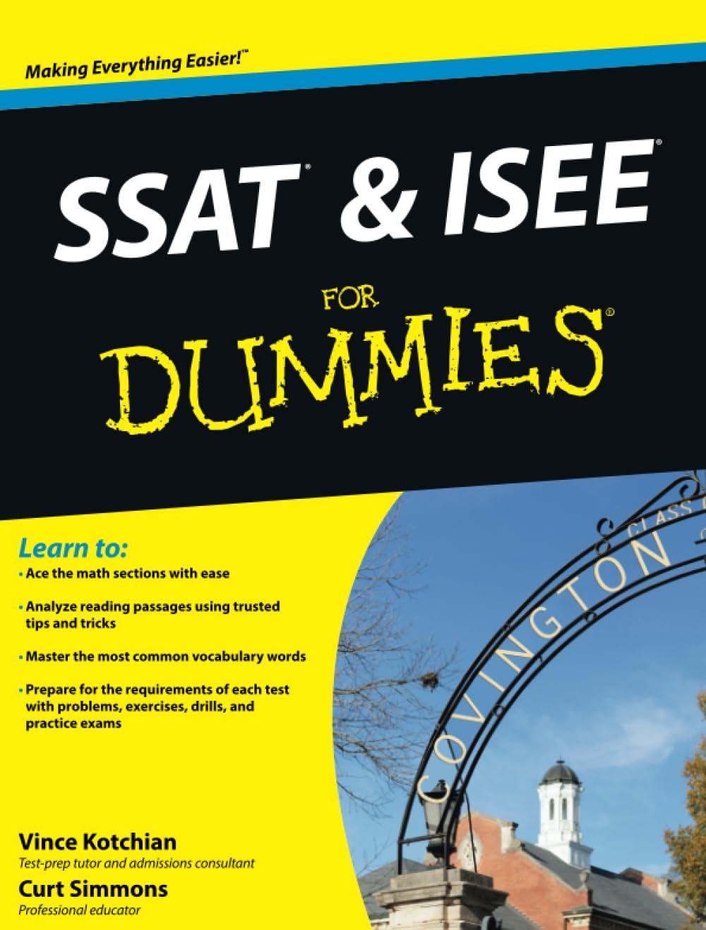 SSAT and ISEE For Dummies cover