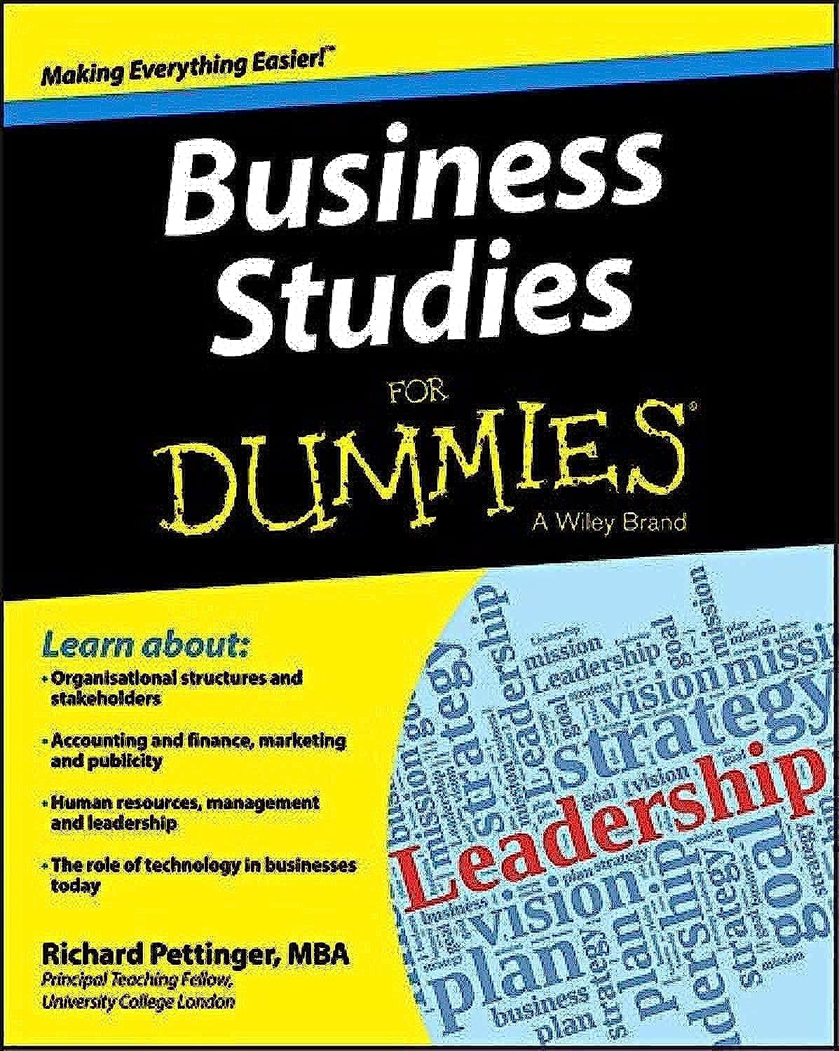 Business Studies For Dummies cover