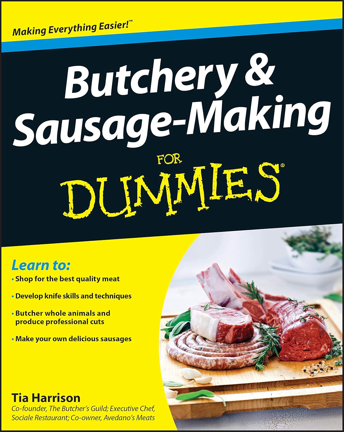 Butchery and Sausage-Making For Dummies cover