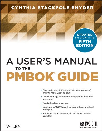 A User's Manual to the PMBOK Guide cover