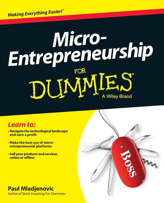 Micro-Entrepreneurship For Dummies cover