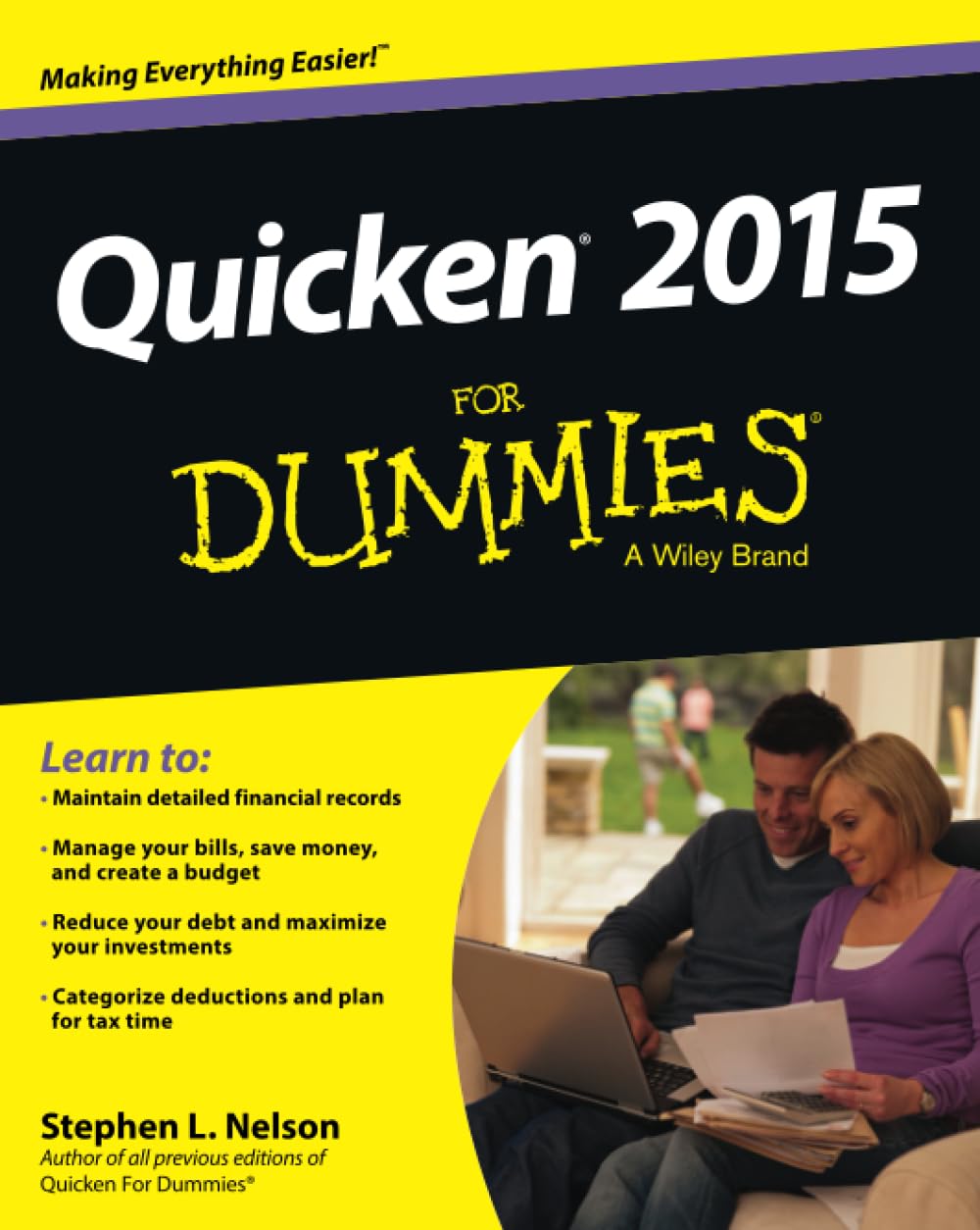 Quicken 2015 For Dummies cover