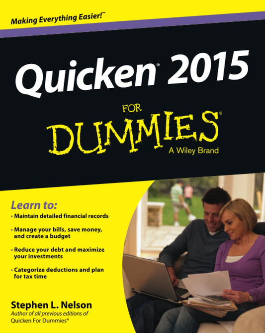 Quicken 2015 For Dummies cover