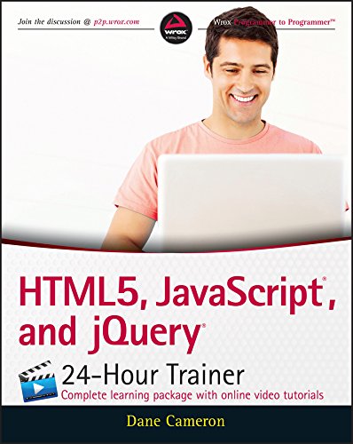 HTML5, JavaScript, and jQuery 24-Hour Trainer cover