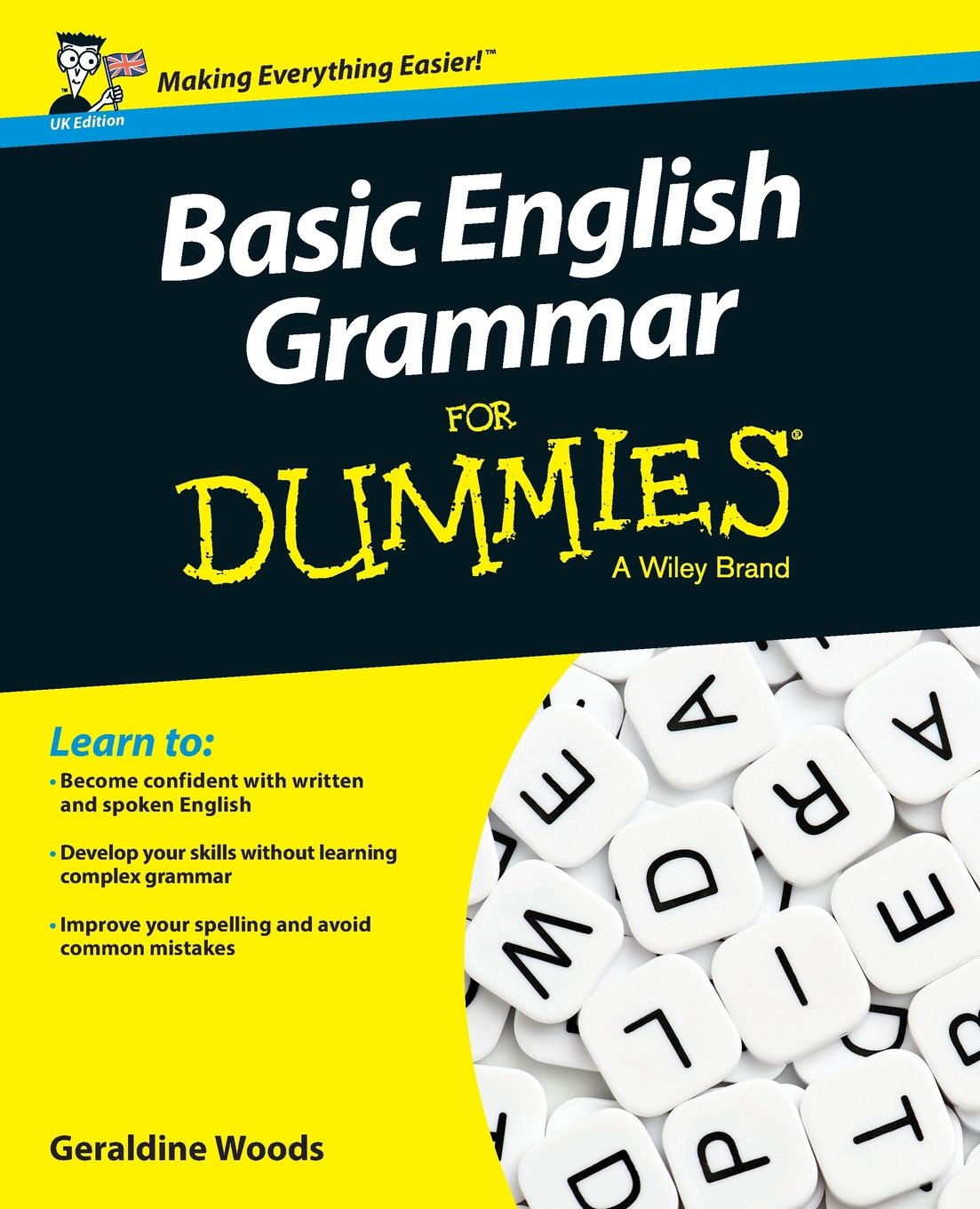 Basic English Grammar For Dummies, UK Edition cover