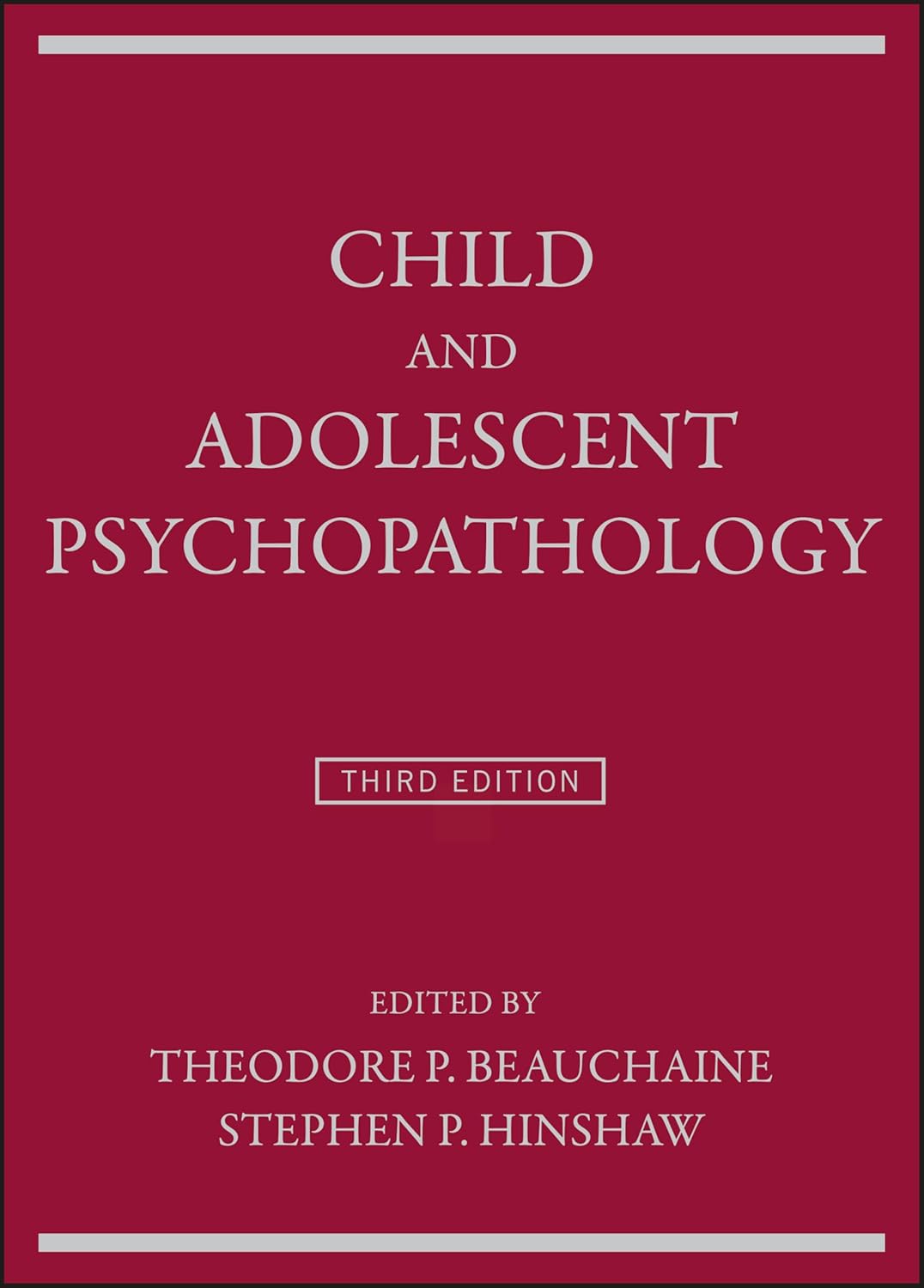 Child and Adolescent Psychopathology cover
