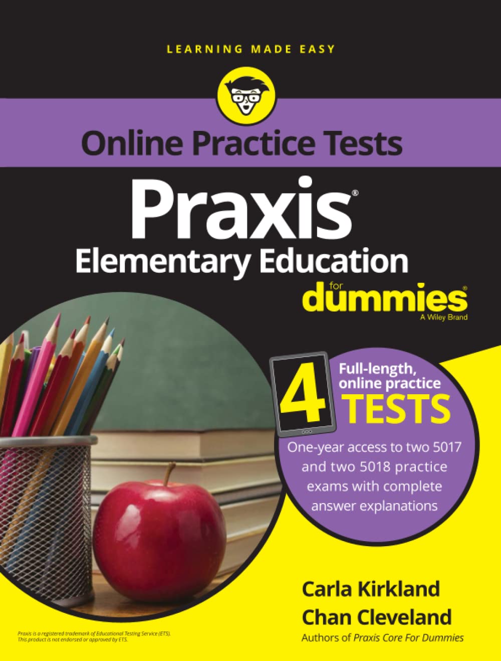 Praxis Elementary Education For Dummies: Book + 4 Practice Tests Online cover