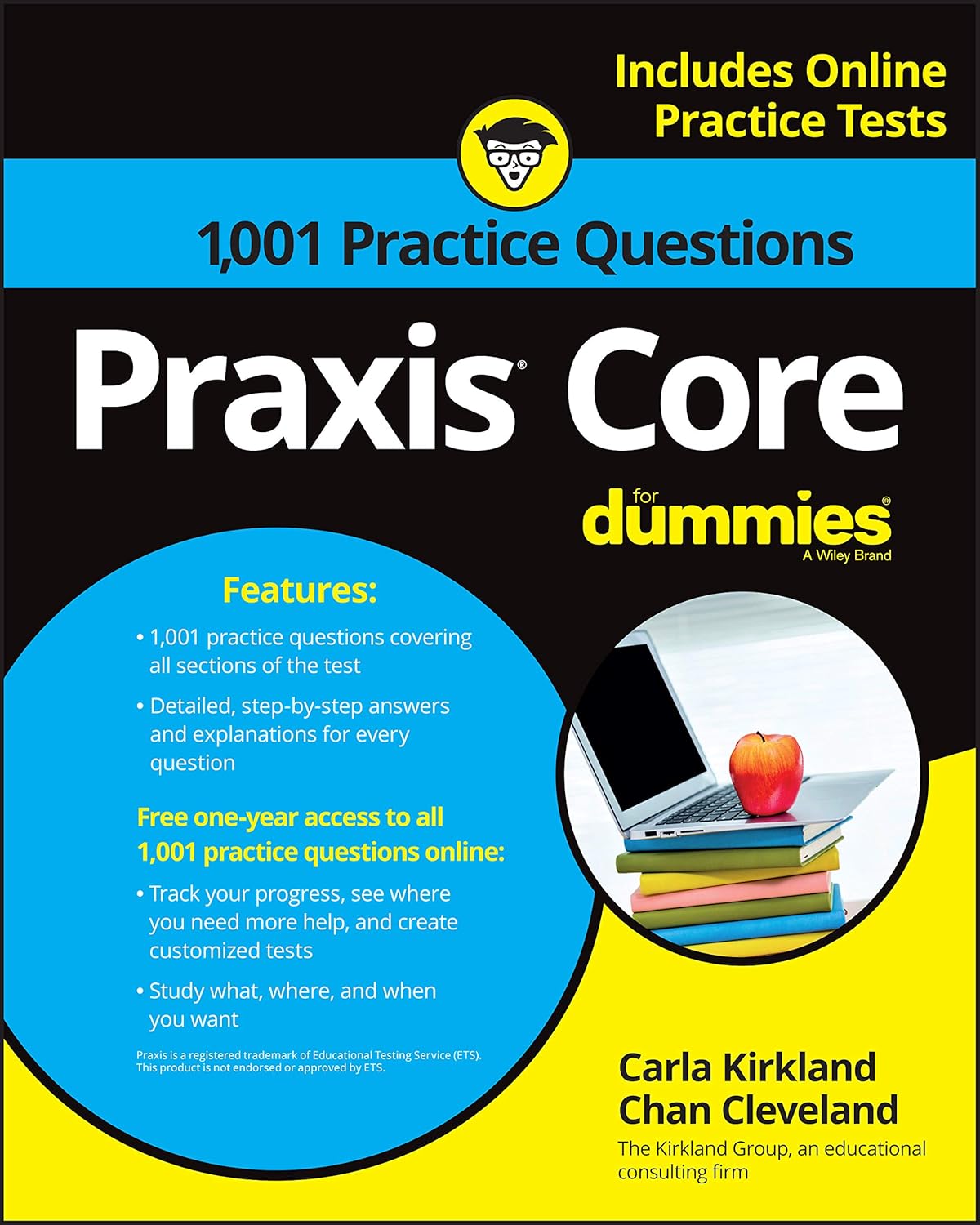 Praxis Core: 1,001 Practice Questions For Dummies cover