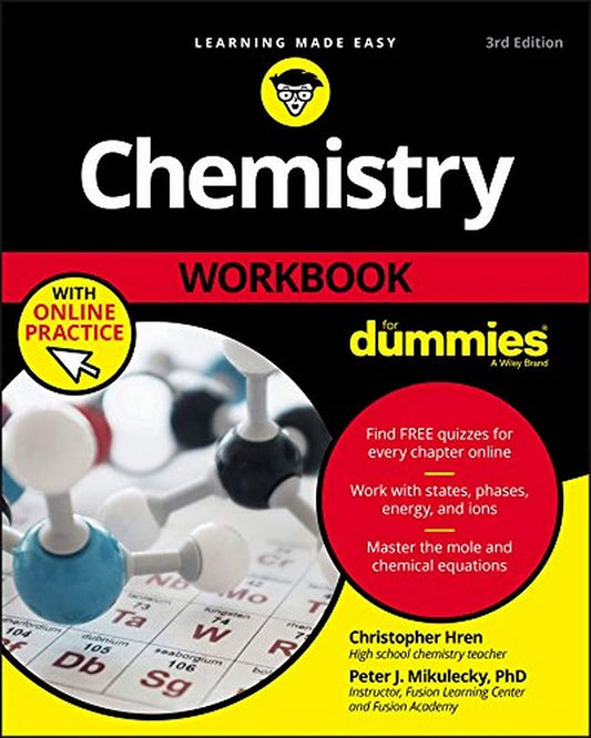Chemistry Workbook For Dummies with Online Practice cover