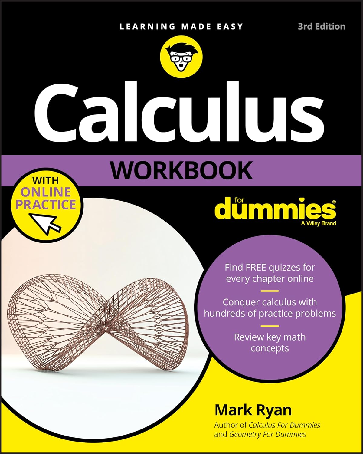 Calculus Workbook For Dummies with Online Practice cover