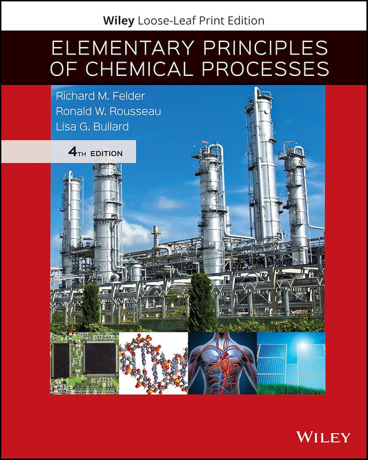 Elementary Principles of Chemical Processes cover