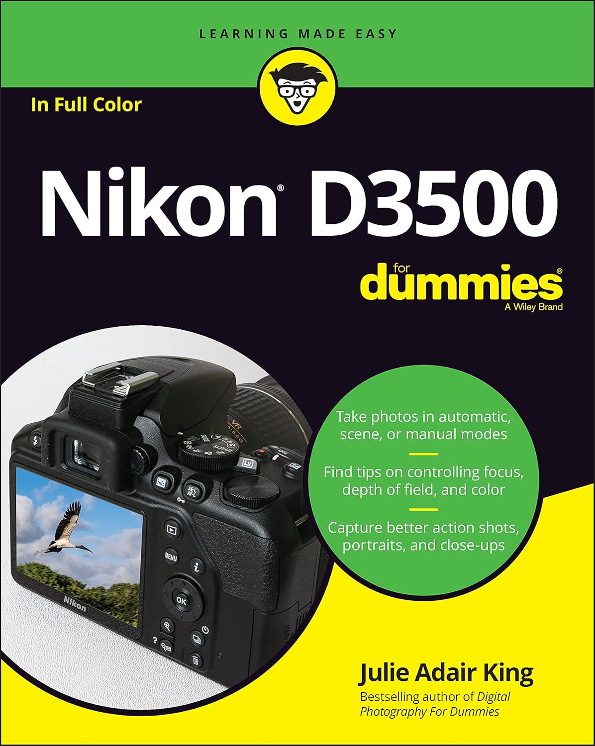 Nikon D3500 For Dummies cover