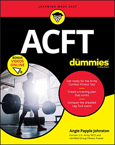 ACFT Army Combat Fitness Test For Dummies: Book + Online Videos cover