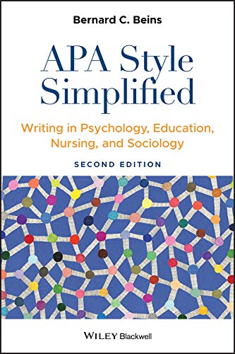 APA Style Simplified: Writing in Psychology, Education, Nursing, and Sociology cover