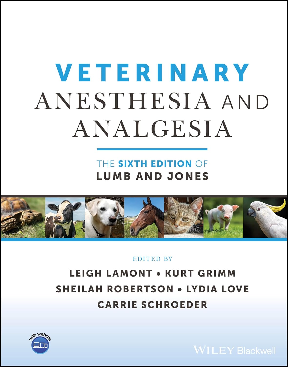 Veterinary Anesthesia and Analgesia, The 6th Edition of Lumb and Jones cover