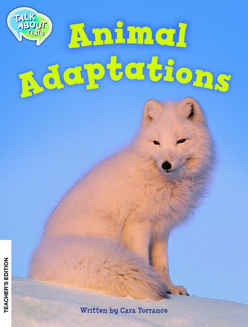 Animal Adaptations Teachers Edition cover