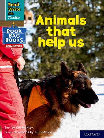 RWI PHON: BBB NF GREY 1 Animals that help us book cover