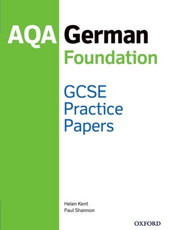 AQA GCSE German Foundation Practice Papers book cover