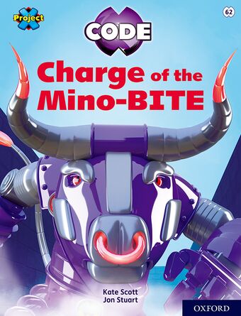 Project X CODE Lime Book Band Oxford Level 11 Maze Craze Charge of the Mino-BITE book cover