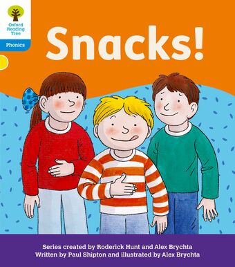 ORT: Floppy's Phonics Decoding Practice: Oxford Level 3: Snacks! book cover