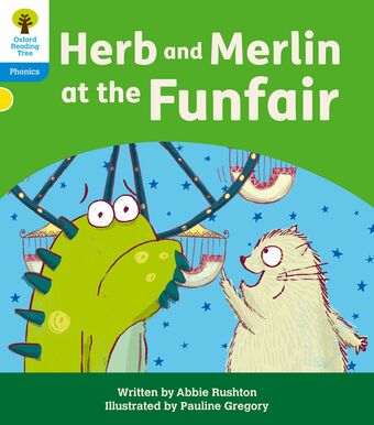 ORT Floppy's Phonics Decoding Practice Oxford Lvl 3 Herb & Merlin at the Funfair book cover