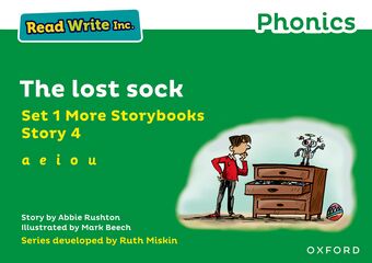 Read Write Inc Phonics: Green Set 1 More Storybook 4 The lost sock book cover