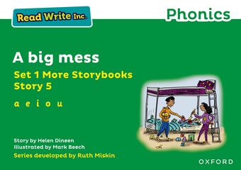 Read Write Inc Phonics: Green Set 1 More Storybook 5 A big mess book cover